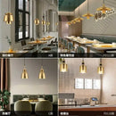 Modern geometric gold nordic chandelier for kitchen and living room