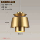 Modern geometric gold nordic chandelier for kitchen and living room