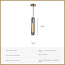 Modern geometric gold & silver crystal led pendant lights dining room