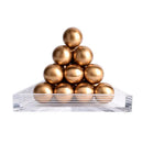 Modern geometric gold tower set living room acrylic trays