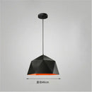 Modern geometric iron diamond pendant lights for living room