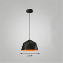 Modern geometric iron diamond pendant lights for living room