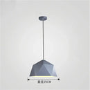 Modern geometric iron diamond pendant lights for living room