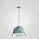 Modern geometric iron diamond pendant lights for living room