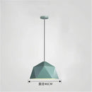 Modern geometric iron diamond pendant lights for living room