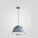 Modern geometric iron diamond pendant lights for living room