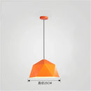 Modern geometric iron diamond pendant lights for living room