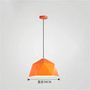 Modern geometric iron diamond pendant lights for living room