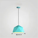 Modern geometric iron diamond pendant lights for living room