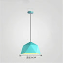 Modern geometric iron diamond pendant lights for living room