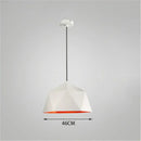 Modern geometric iron diamond pendant lights for living room