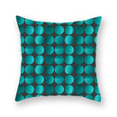 Modern geometric leaf flower pillowcase teal & blue living room decor