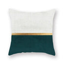 Modern geometric leaf flower pillowcase teal & blue living room decor