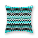 Modern geometric leaf flower pillowcase teal & blue living room decor