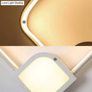 Modern geometric led white wall sconce light for living room