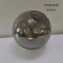 Modern geometric magic bean lighting – smoke & amber dining room globe
