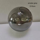 Modern geometric magic bean lighting – smoke & amber dining room globe