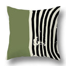 Modern geometric print green plants pillow cover 12 pack living room
