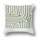 Modern geometric print green plants pillow cover 12 pack living room