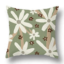 Modern geometric print green plants pillow cover 12 pack living room