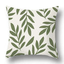 Modern geometric print green plants pillow cover 12 pack living room