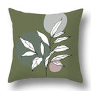 Modern geometric print green plants pillow cover 12 pack living room