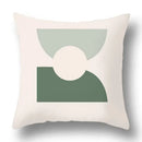 Modern geometric print green plants pillow cover 12 pack living room