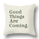 Modern geometric print green plants pillow cover 12 pack living room