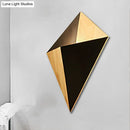 DecorBites™ Nordic 1-Light Splicing Pyramid Wall Sconce with Adjustable Rubber Wood Shade in Black/Red/White