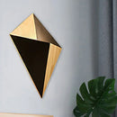 DecorBites™ Nordic 1-Light Splicing Pyramid Wall Sconce with Adjustable Rubber Wood Shade in Black/Red/White