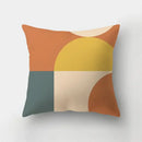 Modern geometric stripe patchwork pillow case set living room decor