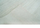 Modern Geometric Trellis Scandinavian 8x10 Hand Knotted  Silver, Ivory and Gray Wool Area Rug | TRDCP955810