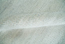 Modern Geometric Trellis Scandinavian 8x10 Hand Knotted  Silver, Ivory and Gray Wool Area Rug | TRDCP955810