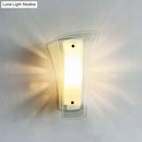 DecorBites™ Modern Geometric Wall Sconce - Clear Glass 1-Light Living Room Lamp