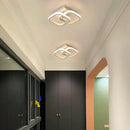 Modern geometric white acrylic led ceiling lamp bedroom light