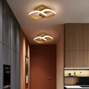 Modern geometric white acrylic led ceiling lamp bedroom light