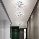 Modern geometric white acrylic led ceiling lamp bedroom light