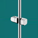 Modern geometric white & black shower slide rail holder bracket bathroom