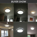 Modern geometric white dimmable iron chandelier lights bedroom