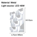 Modern geometric white grand sconce lamp bedroom wall light