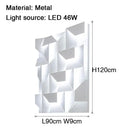 Modern geometric white grand sconce lamp bedroom wall light