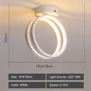 Modern geometric white led ceiling light for living room
