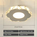Modern geometric white led ceiling light for living room