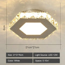 Modern geometric white led ceiling light for living room