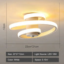 Modern geometric white led ceiling light for living room