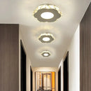 Modern geometric white led ceiling light for living room