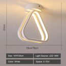 Modern geometric white led ceiling light for living room
