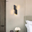 Modern geometric white led wall lamp bedroom sconce
