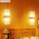 DecorBites™ Modern Acrylic Geometric LED Wall Sconce Lamp: Stylish Bedside Lighting Fixture