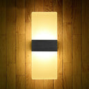 DecorBites™ Modern Acrylic Geometric LED Wall Sconce Lamp: Stylish Bedside Lighting Fixture
